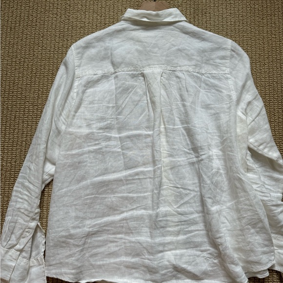Banana Republic women’s ’perfect shirt’ - Linen - white - L - NWOT - Picture 6 of 7